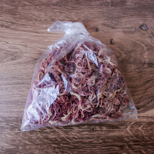 purple and light gold sea moss